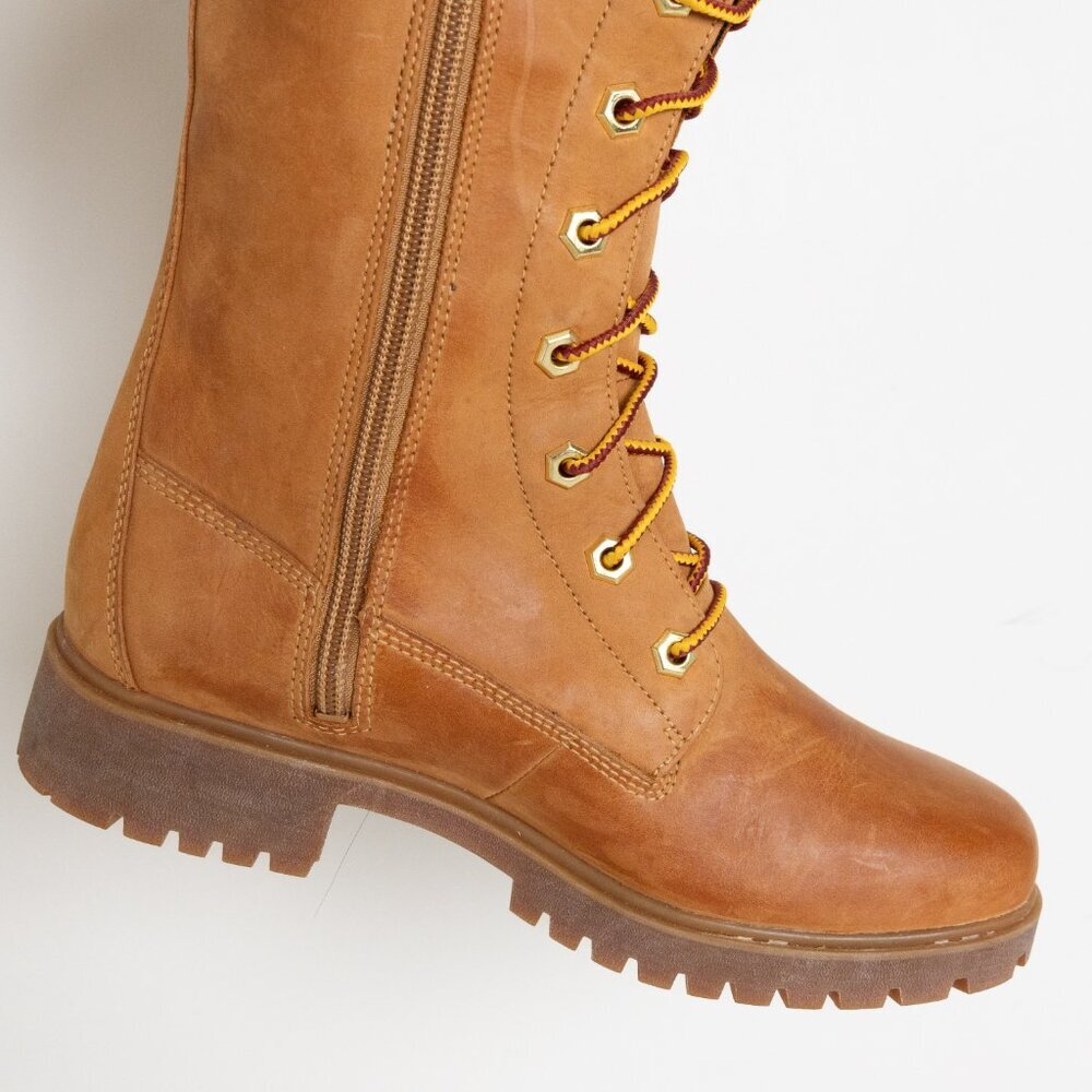 Timberland Premium 14 Inch Wheat Nubuck Leather Waterproof Boots 6.5 - Picture 8 of 16